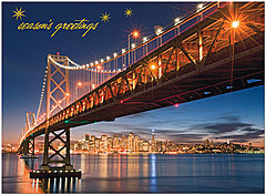 Warmest thoughts and best wishes for a wonderful holiday season and a happy new year. Golden Gate Greetings Holiday Card H1291U-AA